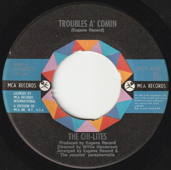 The Chi-Lites : (For God's Sake) Give More Power To The People (7", Single)