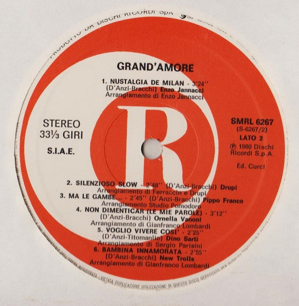 Various : Grand'Amore (LP, Comp, Gat)