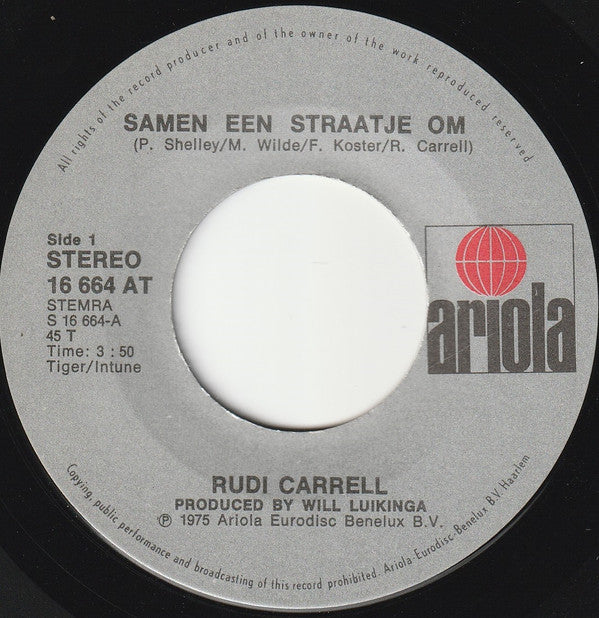 Rudi Carrell : Samen 'N Straatje Om (7", Single)