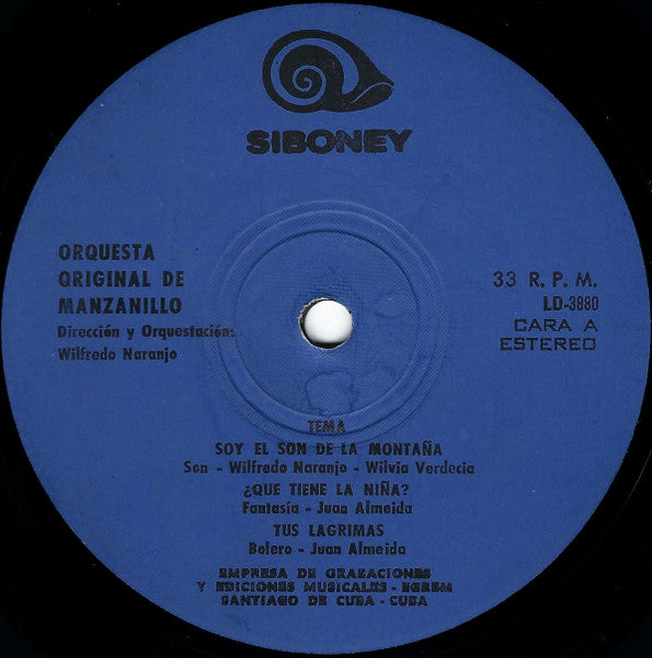 Orquesta Original De Manzanillo : Orquesta Original De Manzanillo (LP, Album)