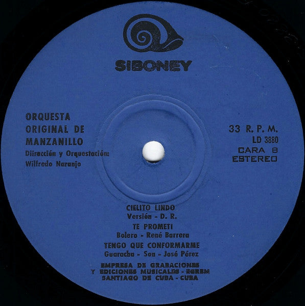 Orquesta Original De Manzanillo : Orquesta Original De Manzanillo (LP, Album)
