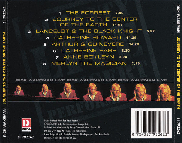 Rick Wakeman : Journey To The Center Of The Earth (Live) (CD, Album)