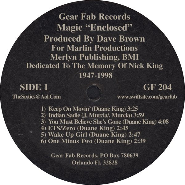 Magic (21) : Enclosed (LP, Album, RE)