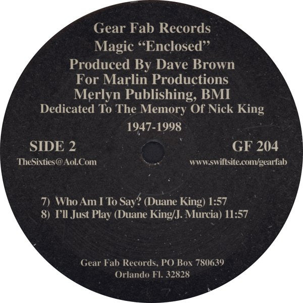 Magic (21) : Enclosed (LP, Album, RE)