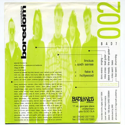 Positive Boredom : Linctus (7", EP)