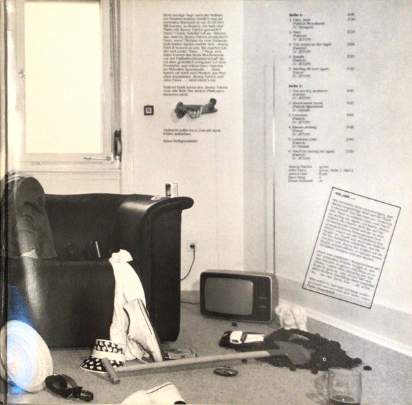 Jimmy Patrick : You Are My Audience (LP, Album, Ltd)