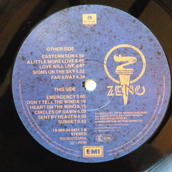 Zeno (5) : Zeno (LP, Album)