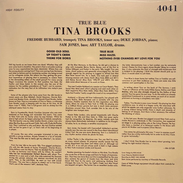 Tina Brooks : True Blue (LP, Album, RE, RM, Unofficial, 180)