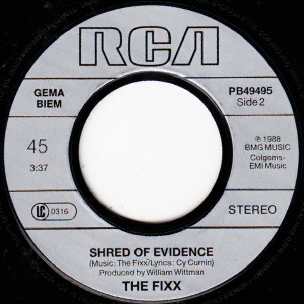 The Fixx : Driven Out (7", Single)