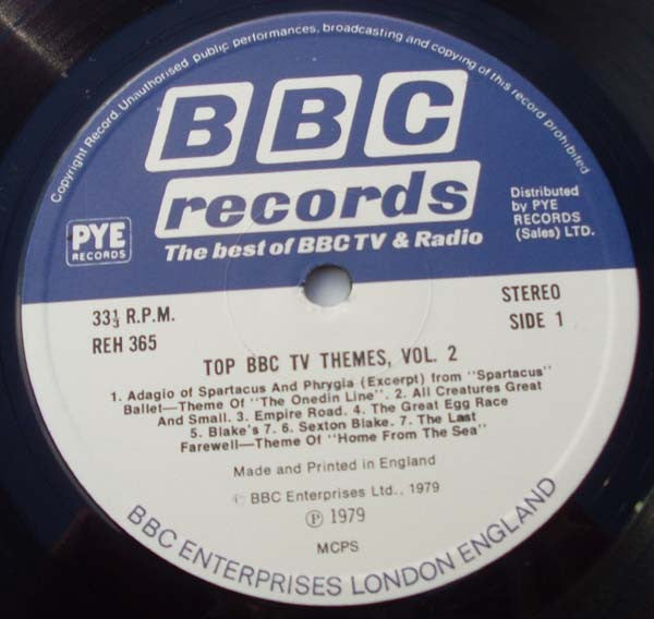 Various : Top BBC TV Themes Vol. 2 (LP, Comp)