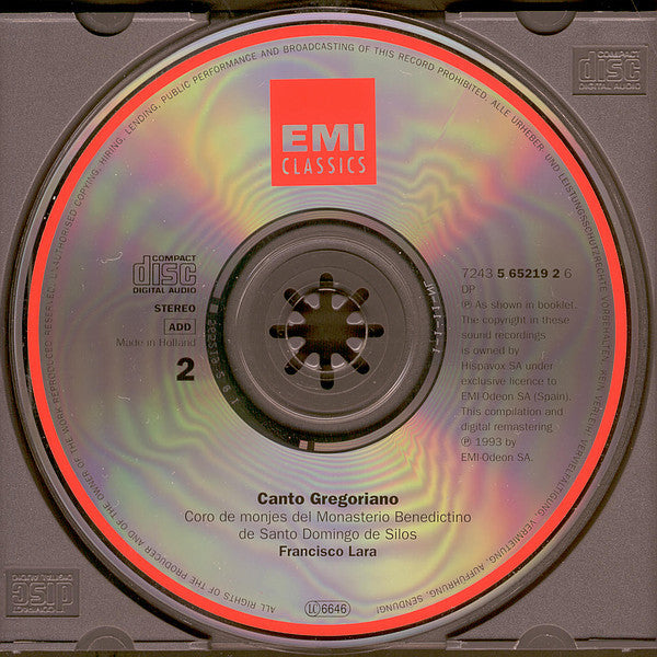 Coro De Monjes Del Monasterio De Santo Domingo De Silos : Canto Gregoriano (2xCD, Comp, RM, Fat)