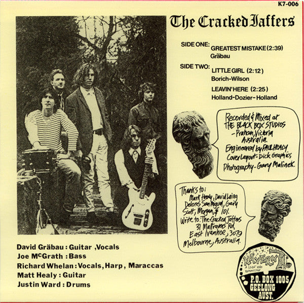 The Cracked Jaffers : Drop In... (7", EP)