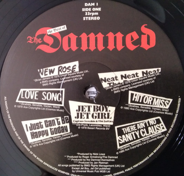 The Damned : Another Great Record From The Damned: The Best Of The Damned (LP, Comp, RE)