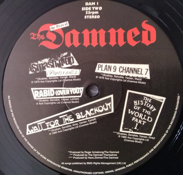The Damned : Another Great Record From The Damned: The Best Of The Damned (LP, Comp, RE)