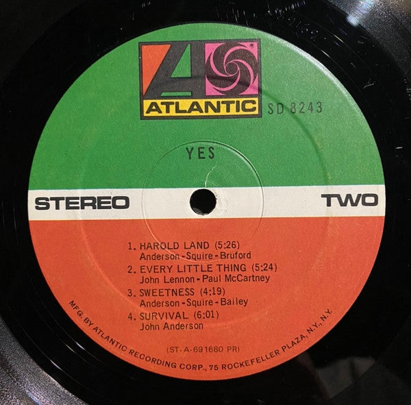 Yes : Yes (LP, Album, RE, Pre)