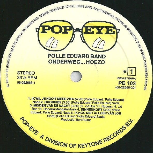Polle Eduard Band : Onderweg... Hoezo? (LP, Album)
