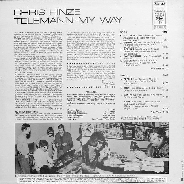 Chris Hinze : Telemann - My Way (LP, Album)