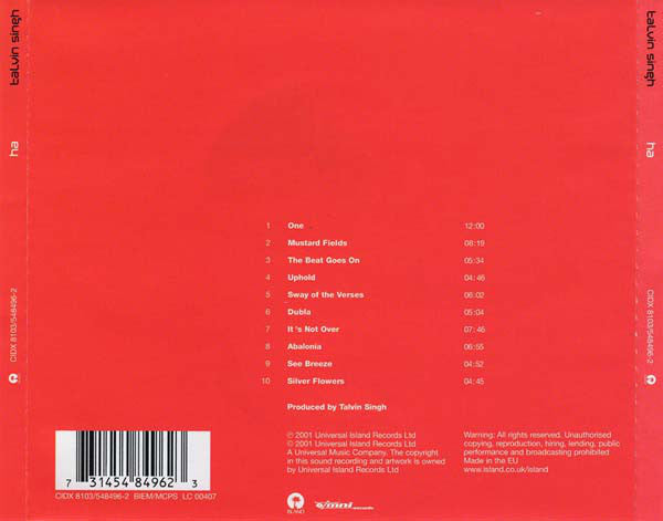 Talvin Singh : Ha (CD, Album)