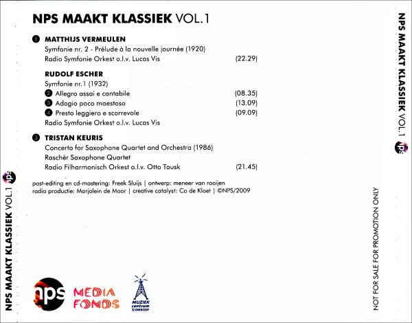 Various : NPS Maakt Klassiek Vol. 1 (CD, Comp, Promo)