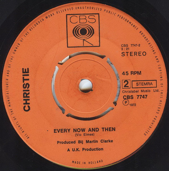 Christie : Iron Horse (7", Single)