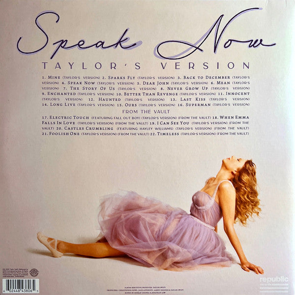 Taylor Swift : Speak Now (Taylor's Version) (3xLP, Album, Vio)