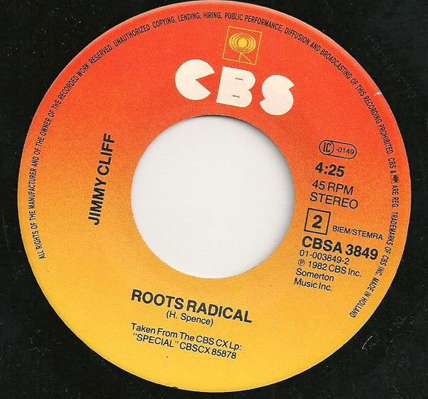 Jimmy Cliff : Reggae Nights (7", Single, Mis)