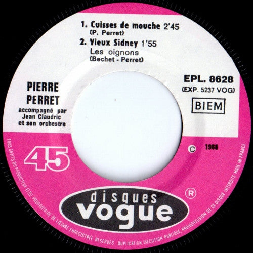 Pierre Perret (2) : Non, J'irai Pas Chez Ma Tante (7", EP)