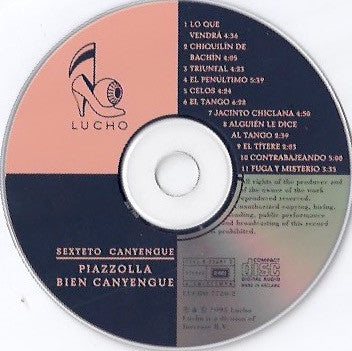 Sexteto Canyengue, Javier Fatta : Piazzolla Bien Canyengue (CD, Album)