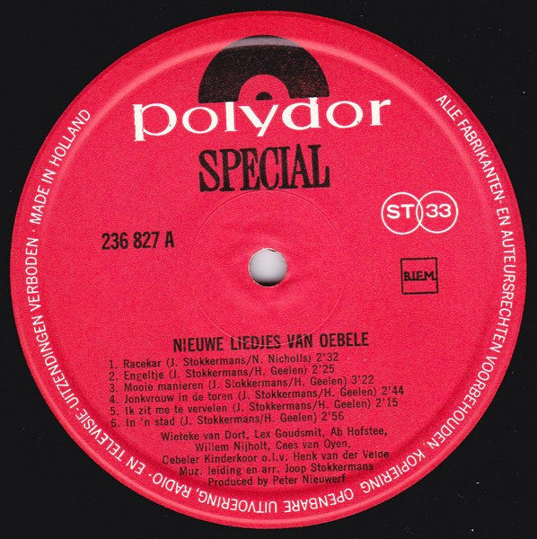 Various : Nieuwe Liedjes Van Oebele (LP, Comp)