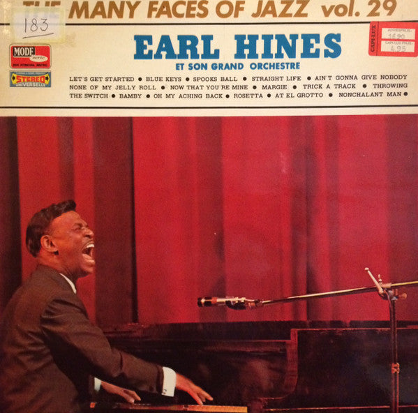Earl Hines And His Orchestra : The Many Faces Of Jazz Vol.29 (LP, Comp)