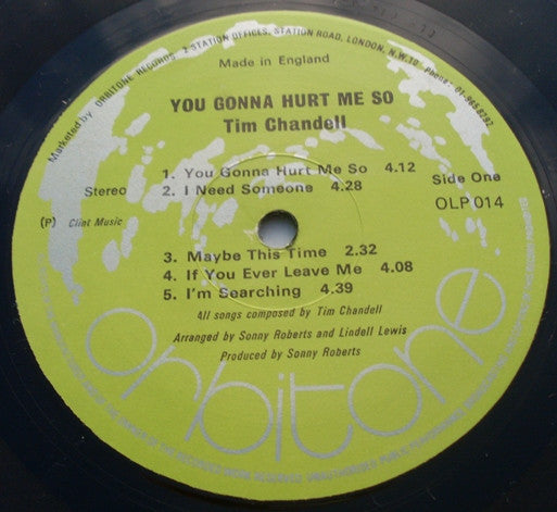 Tim Chandell : You Gonna Hurt Me So (LP, Album)