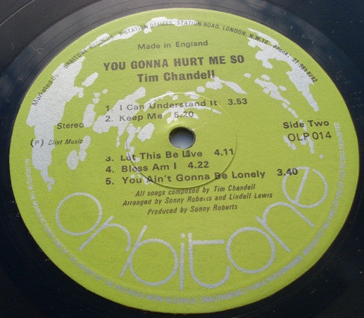 Tim Chandell : You Gonna Hurt Me So (LP, Album)