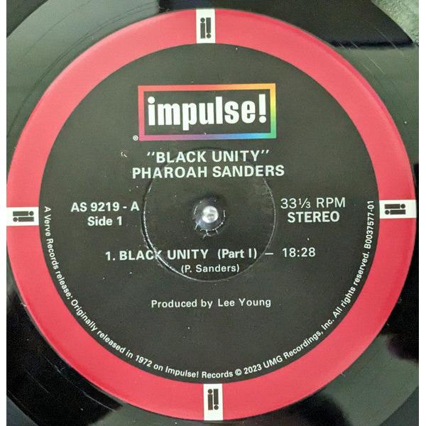 Pharoah Sanders : Black Unity (LP, Album, RE, 180)