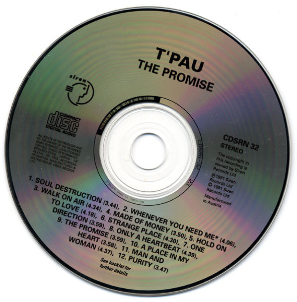 T'Pau : The Promise (CD, Album)