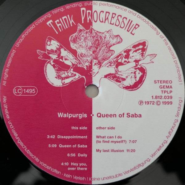 Walpurgis : Queen Of Saba (LP, Album, RE)