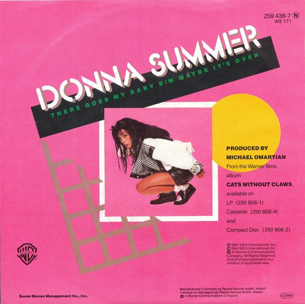 Donna Summer : There Goes My Baby (7", Single)