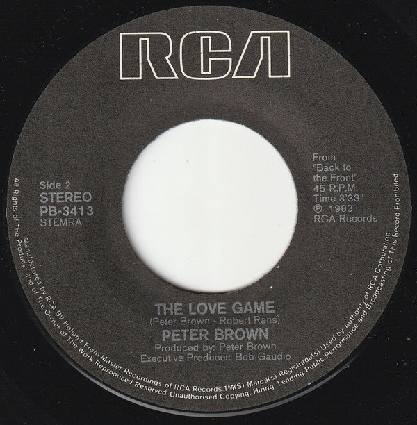 Peter Brown (2) : Baby Gets High (7")