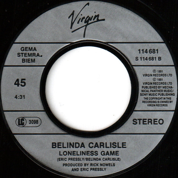 Belinda Carlisle : Live Your Life Be Free (7", Single)