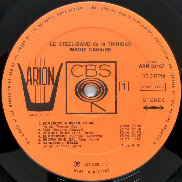 The Esso Trinidad Steel Band : Magie Caraïbe (LP, Album)