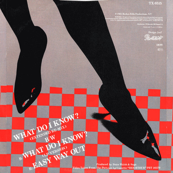Saga (3) : What Do I Know? (12", Single)
