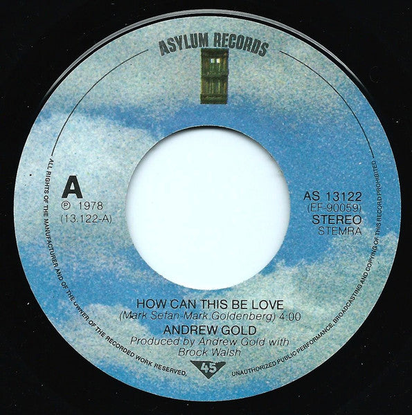 Andrew Gold : How Can This Be Love (7", Single)