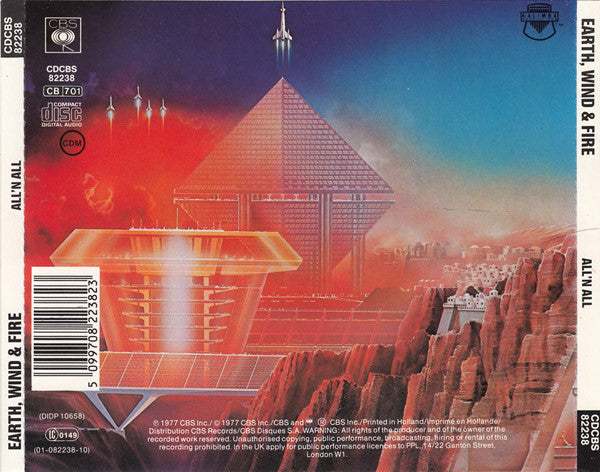 Earth, Wind & Fire : All 'N All (CD, Album, RE)