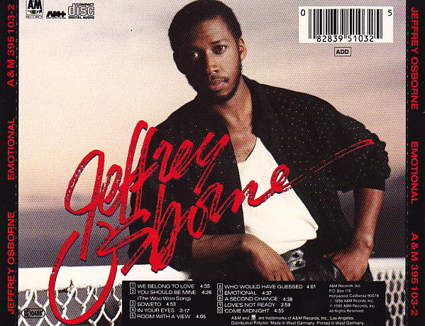 Jeffrey Osborne : Emotional (CD, Album)