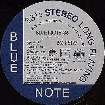 Various : Blue Note 86, A New Generation Of Jazz (LP, Comp, RE)