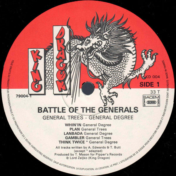 General Trees / General Degree : Battle Of The Generals (LP, Album)