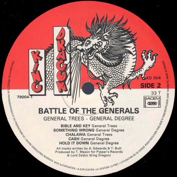 General Trees / General Degree : Battle Of The Generals (LP, Album)