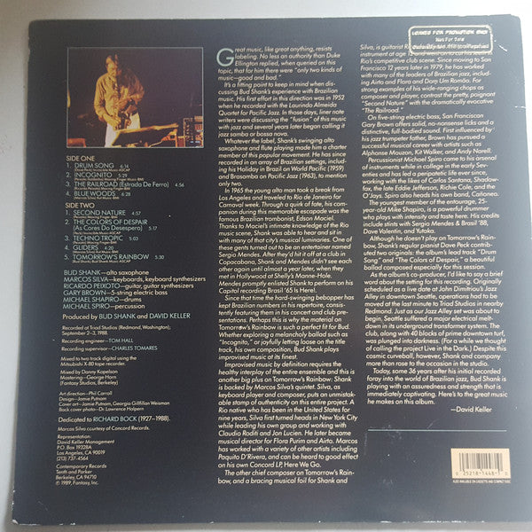 Bud Shank : Tomorrow's Rainbow (LP, Album)