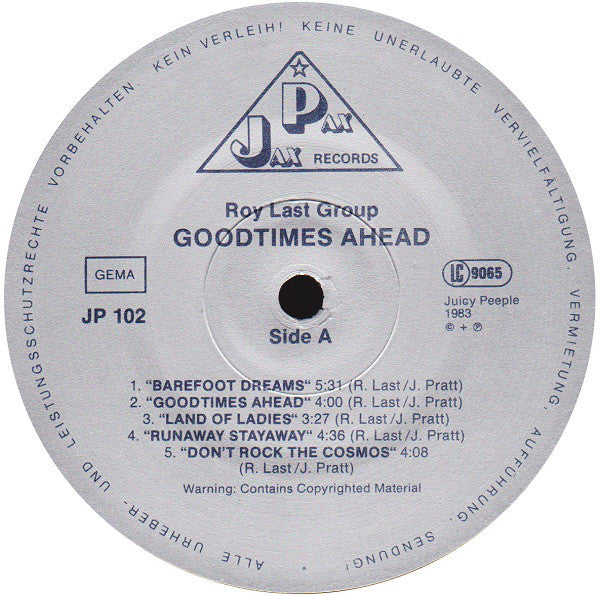 Roy Last Group : Goodtimes Ahead (LP, Album)