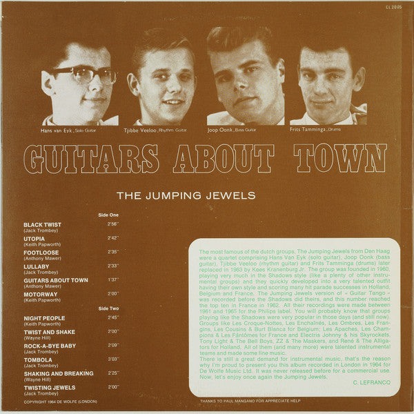 The Jumping Jewels : Guitars About Town (LP, Mono, RE)