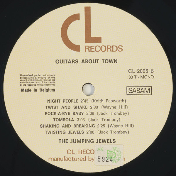 The Jumping Jewels : Guitars About Town (LP, Mono, RE)